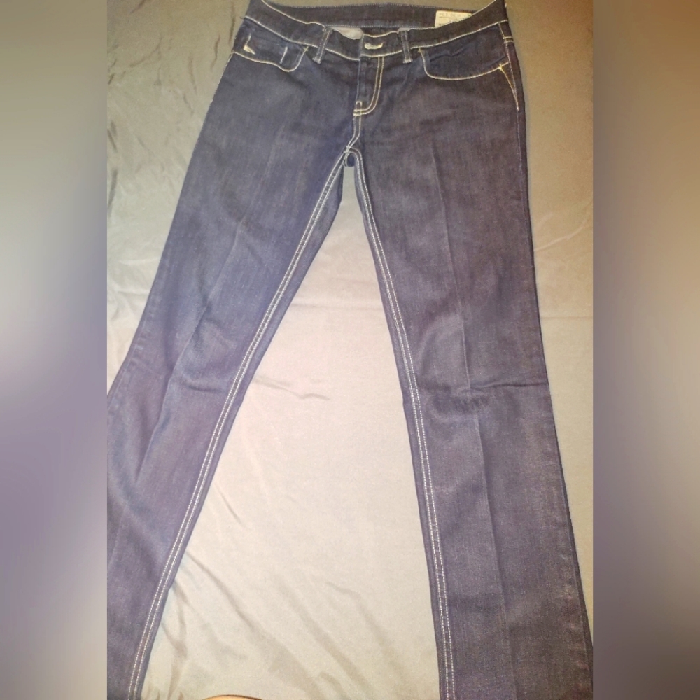 Diesel industry Liv Stretch Dark Blue Jeans Low Rise Made in Italy Womens 30x34